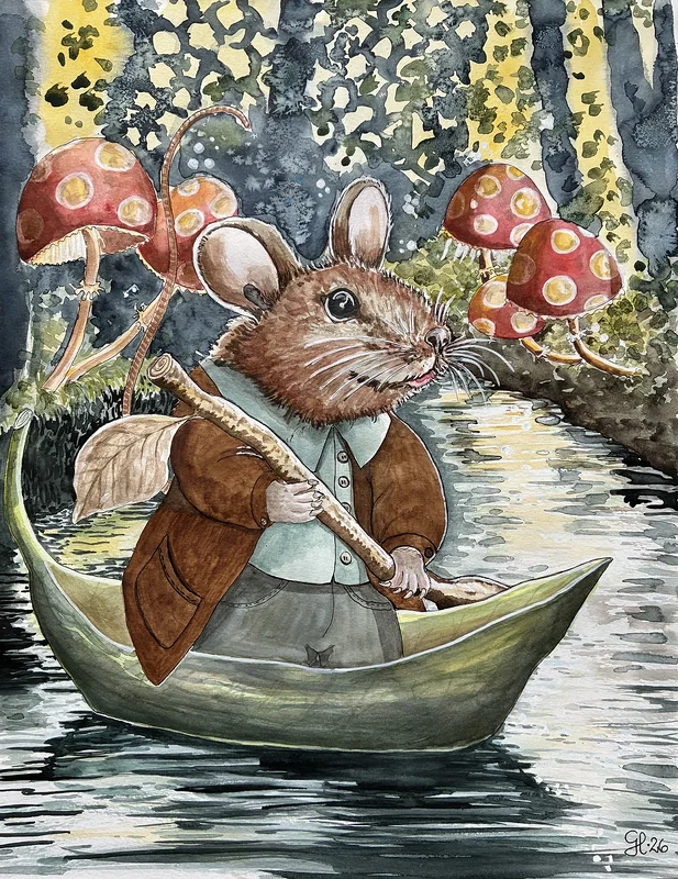 Akvarell Rofyllt av Gunilla Hultman
