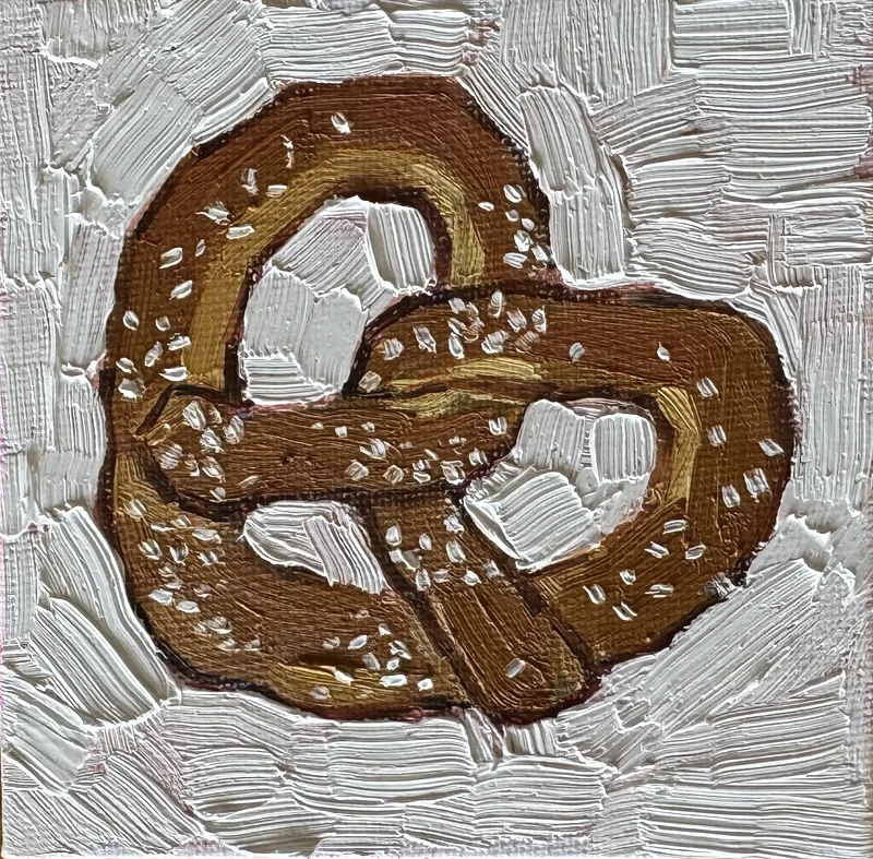 Oljemålning Brezel av Ekaterina Dutkevich