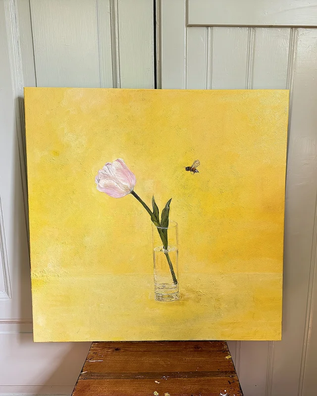 Oljemålning Pure as Spring av Isabella Hawliczek Binkowska