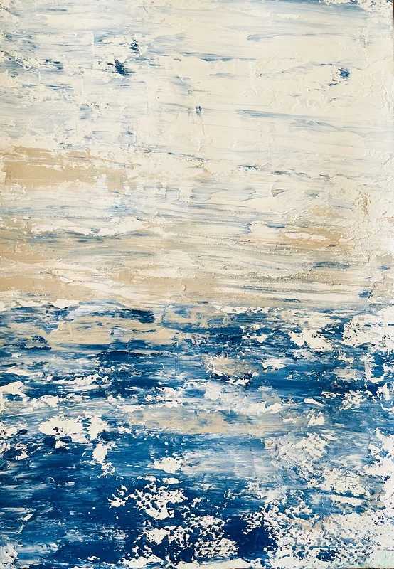 Akrylmålning Fight ocean av Amie Norrman Söderman