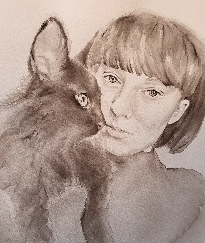 Akvarell av Cathrine Lidman