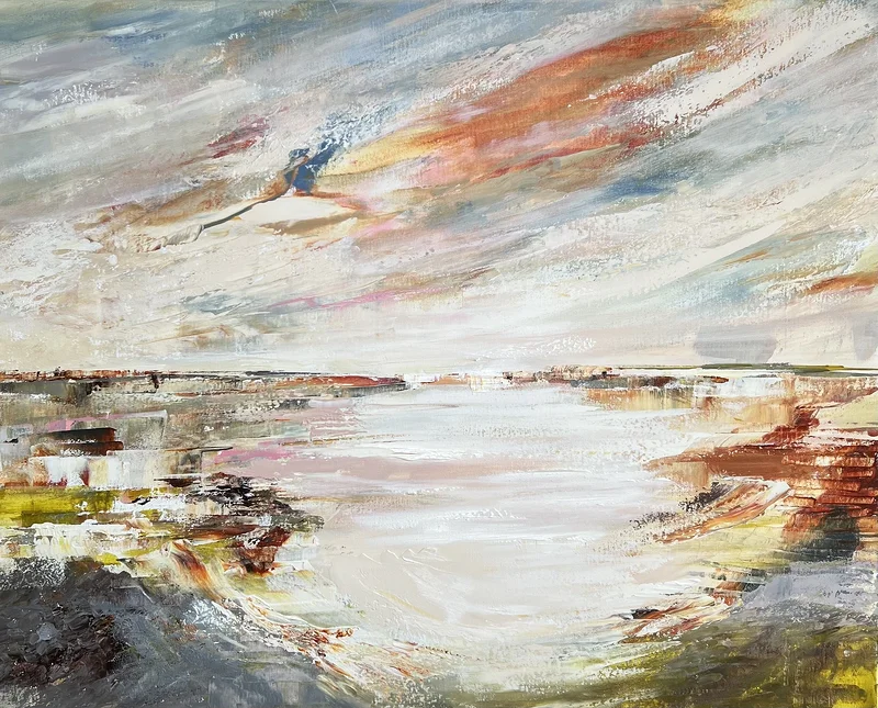 Akrylmålning After the rain av Anne-lee Andersson