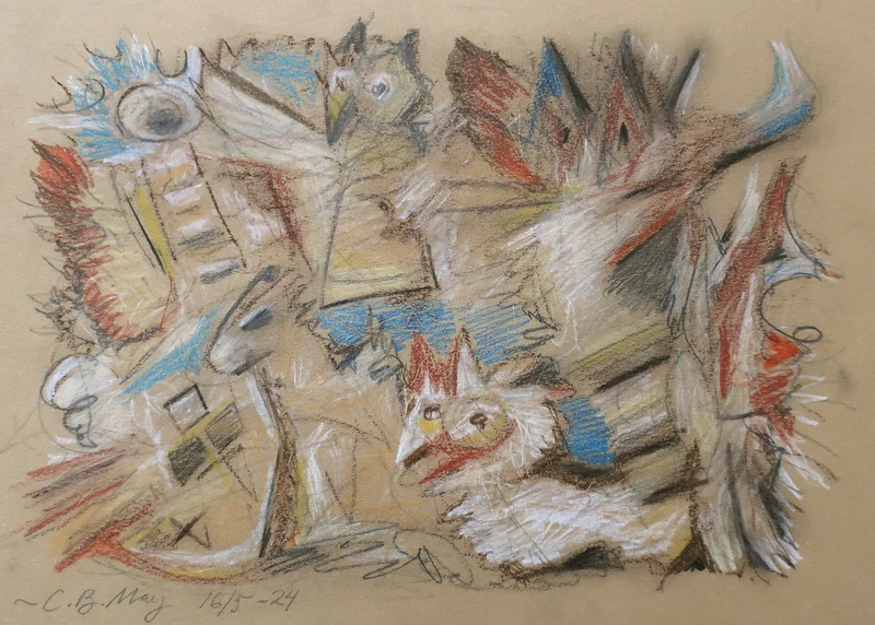 Farmyard av Charles Benjamin May