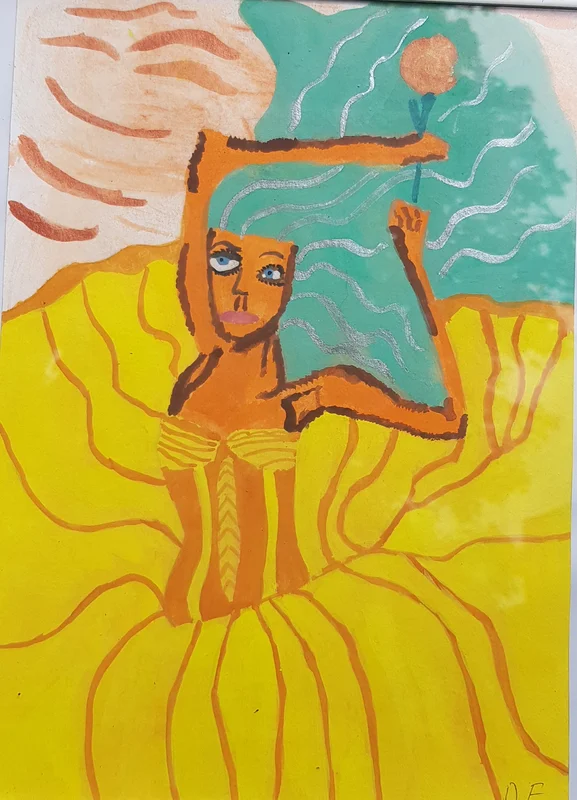 The girl with the big hair av Veronica Domachowska