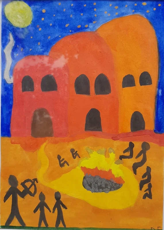 An acient village av Veronica Domachowska
