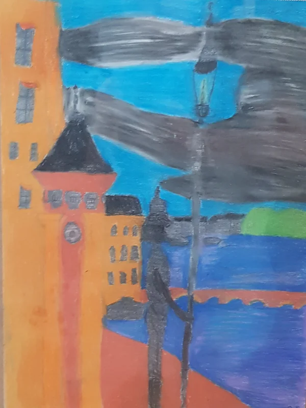 A guard at the castle of Stockholm av Veronica Domachowska