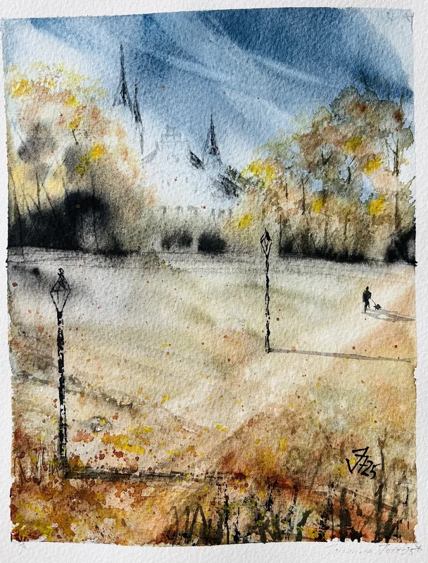 Akvarell Where Wings Wander av Johanna Tott
