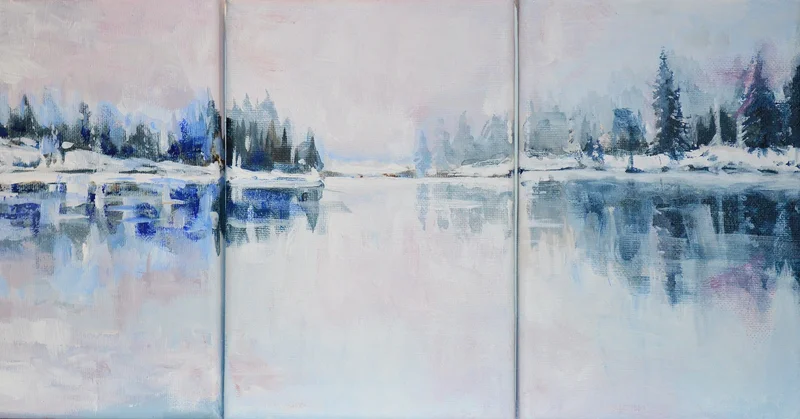 Triptyk - Stilla vatten av Cathrine Lidman