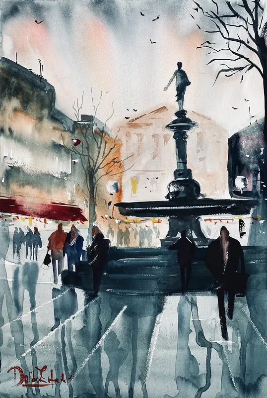 Akvarell Johanna, Göteborg av Emin Fine Art
