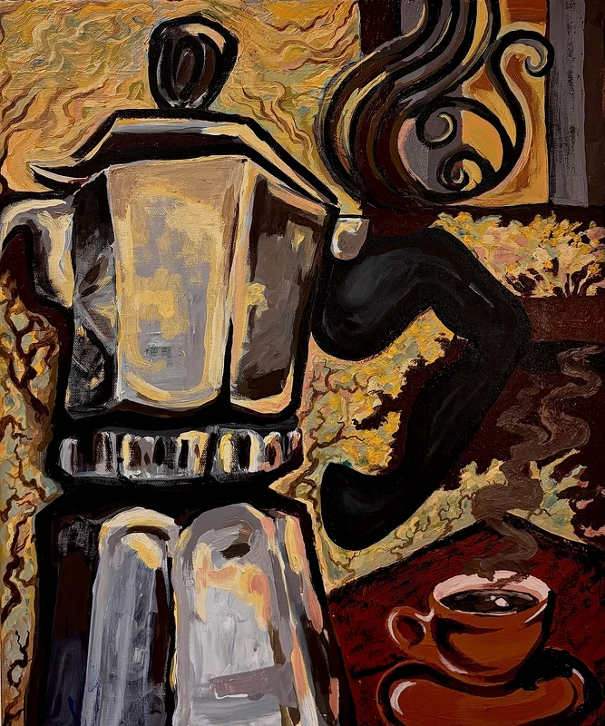 Akrylmålning Untitled av Victor Gosse Lundqvist