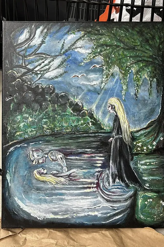 Akrylmålning Limerence av Celia Nordangård Stenroos