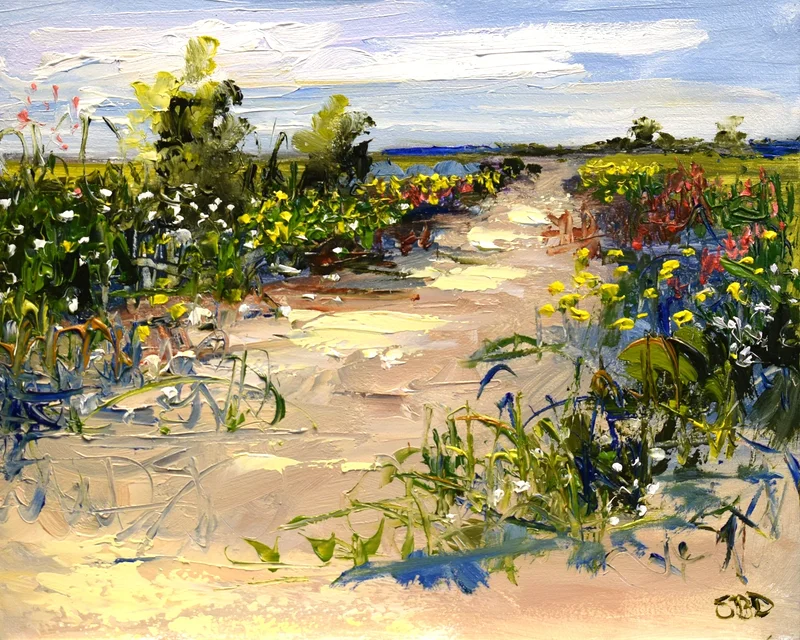 Oljemålning Bloom av Sonja Brussen