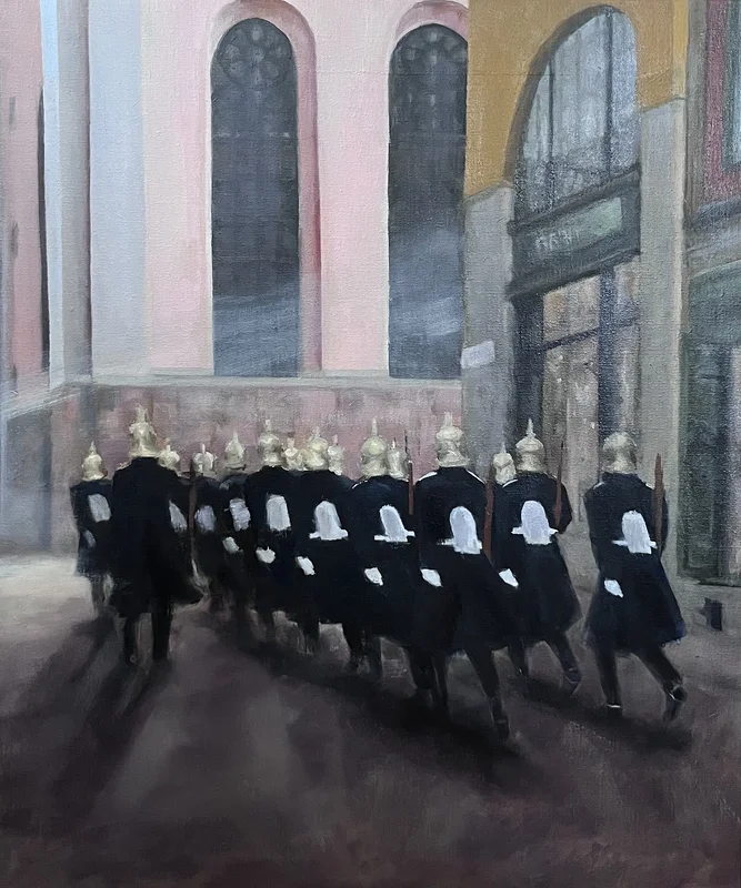 Oljemålning Atmosphere av Marie-Louise Cajback