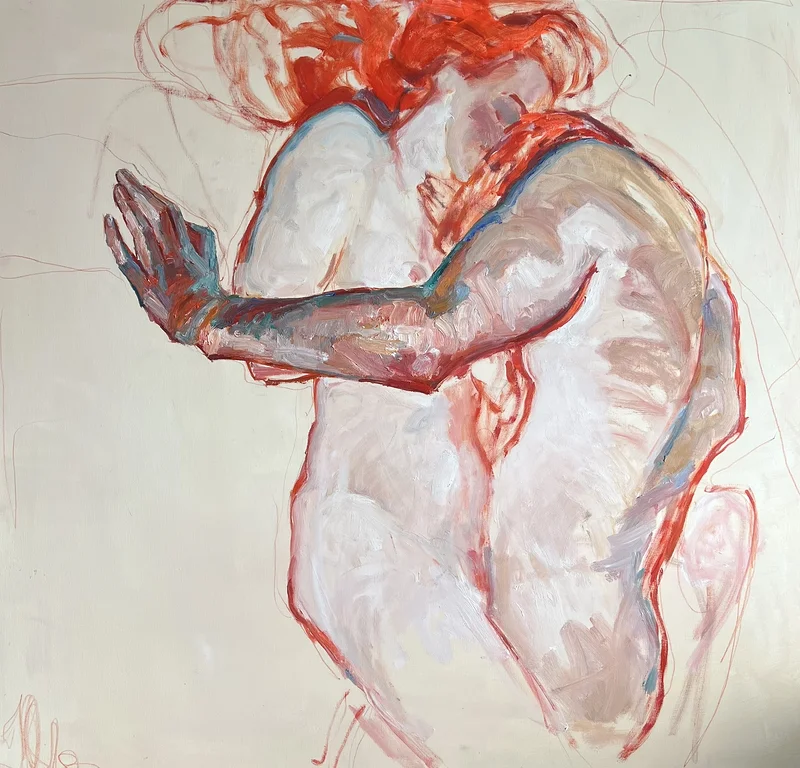 Oljemålning En dag, (en annan version) av Yuliia Levytska