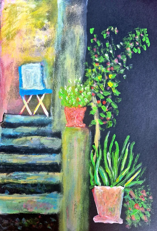 Akrylmålning La Gavina 2 av Birgitta Jonsson Bijon Art