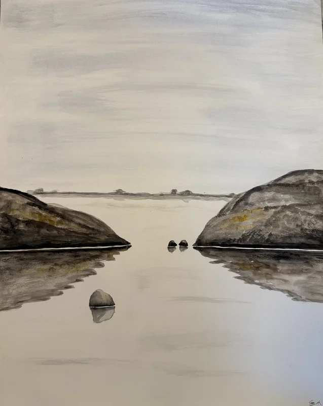 Akvarell Passage av Elina Andersson