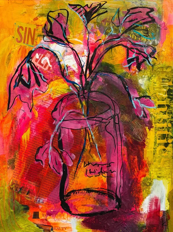 Flowerpot Pink av Katrin Englund