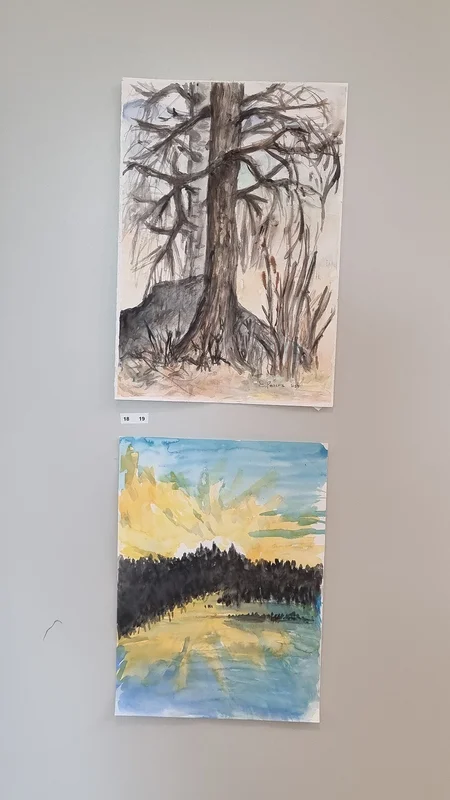 Akvarell Höst bilder av Elisabeth Pehrs