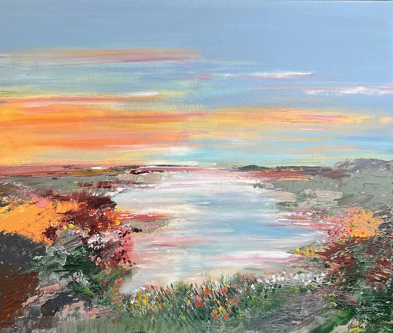 Akrylmålning Soft Summer Day av Anne-lee Andersson