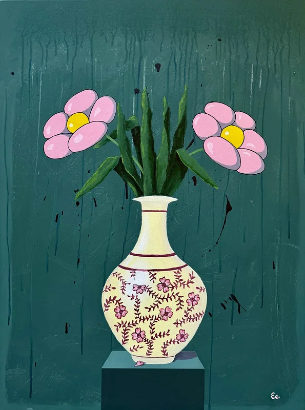 Akrylmålning Weekend bouquet av Eric Ericson