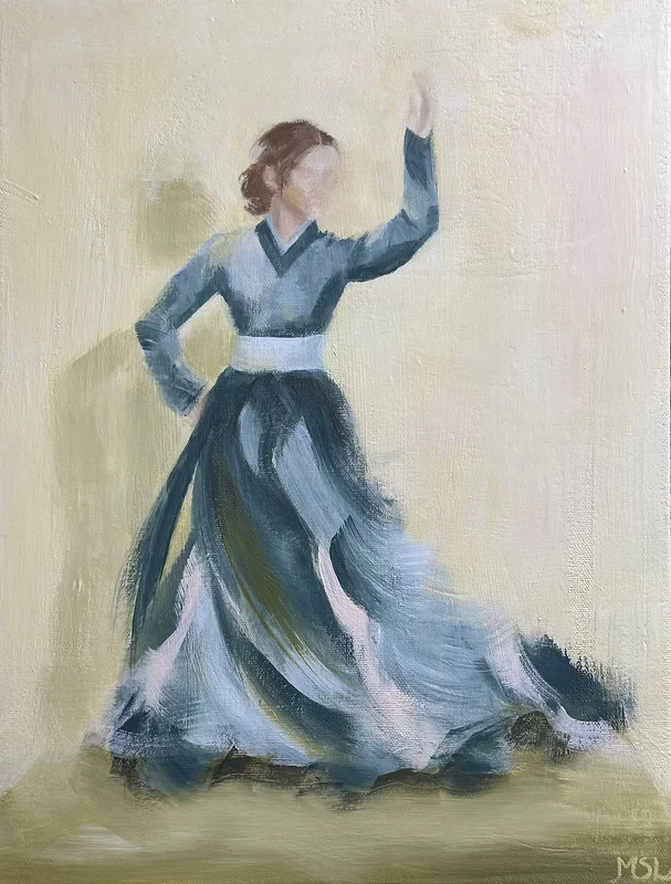 Akrylmålning In motion av Marica Lindh