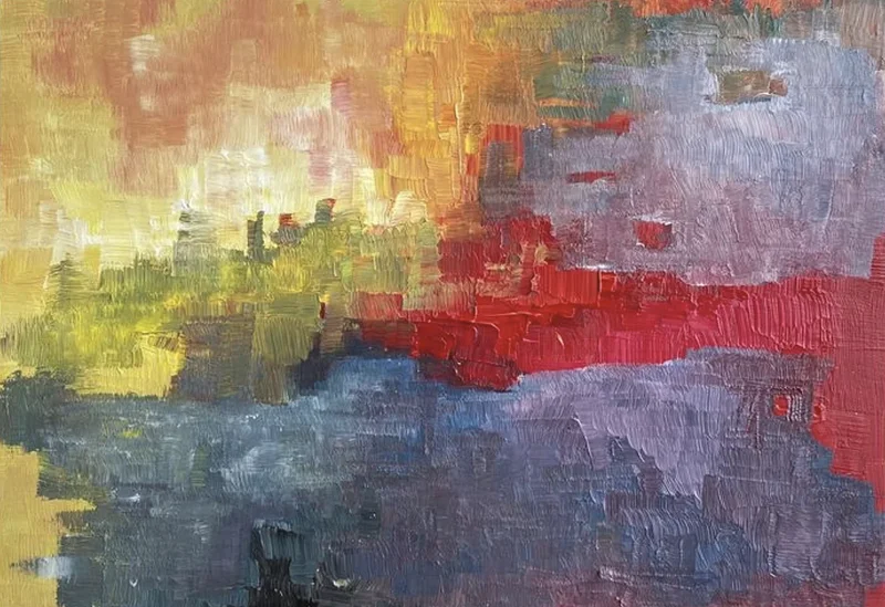 Akrylmålning Evening palette av Ebba Eklund