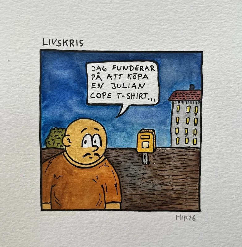 Akvarell Livskris av Miks Bombo