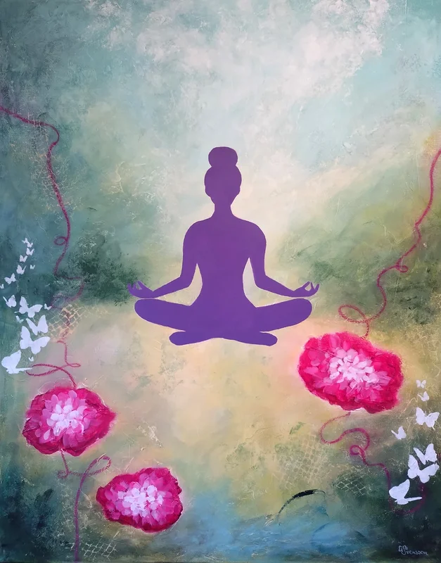 Akrylmålning Nature´s Zen av Lisa Svensson