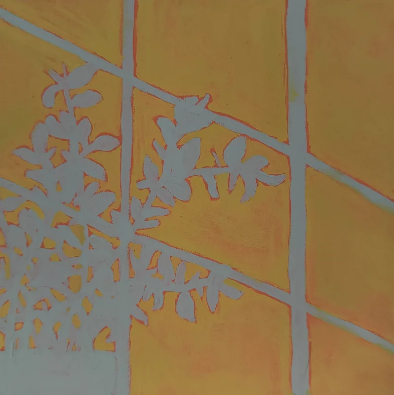 Akrylmålning Warm shadow av (Never) Good Enough Art