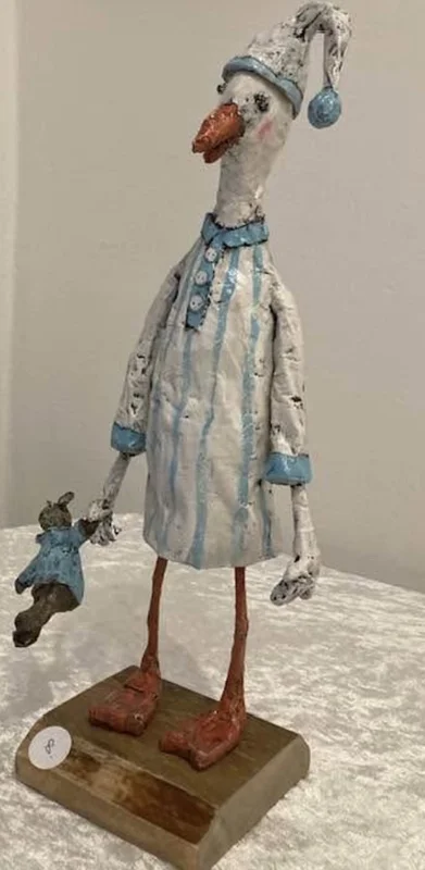 Skulptur Sömntrut av Marina Björkman