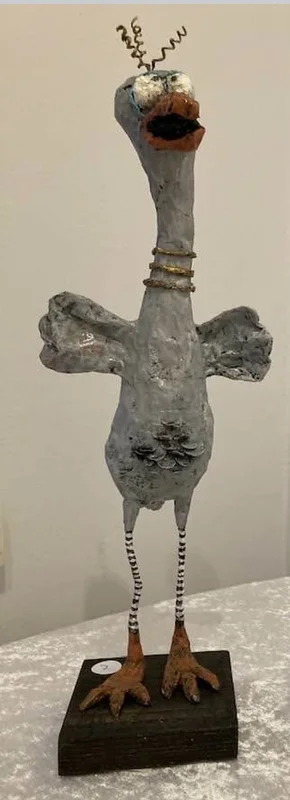 Skulptur Näktergalen av Marina Björkman