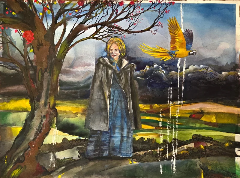 Akvarell Jane Eyre av Jesper Nilsson Vartiainen