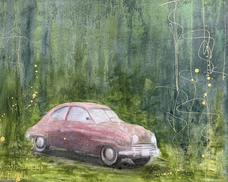 Veteranbil Saab 92 - 1948 av Monica Berglin
