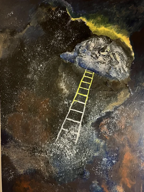 Akrylmålning Stairway to heaven av Linda Raderud