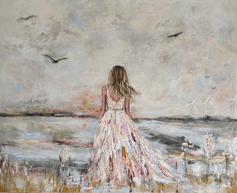 Akrylmålning The way you see the world av Madeleine Santiago Elofsson