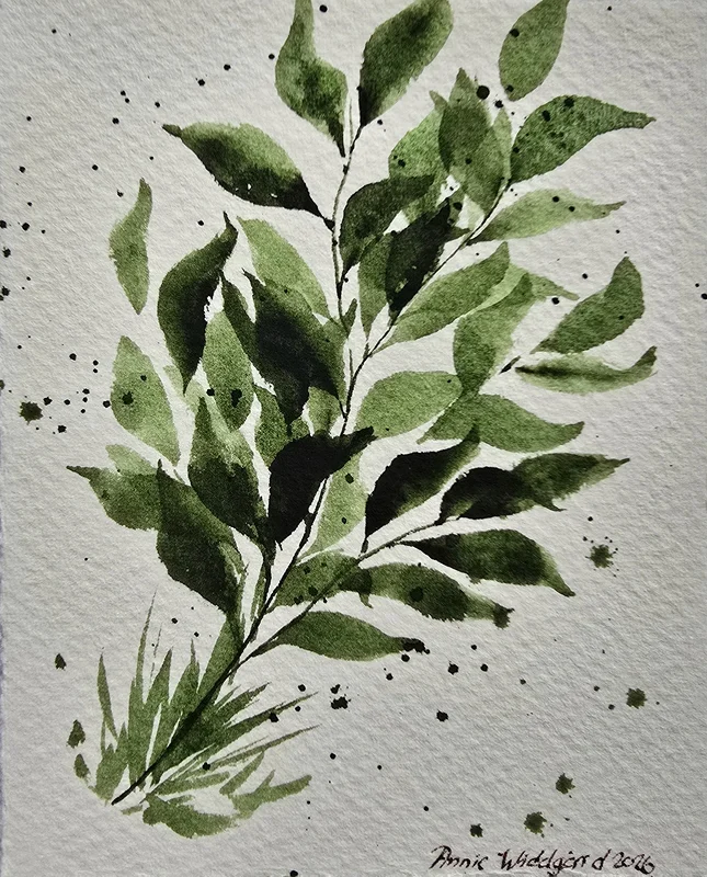 Akvarell Foliage 1 av Annie Widdgård