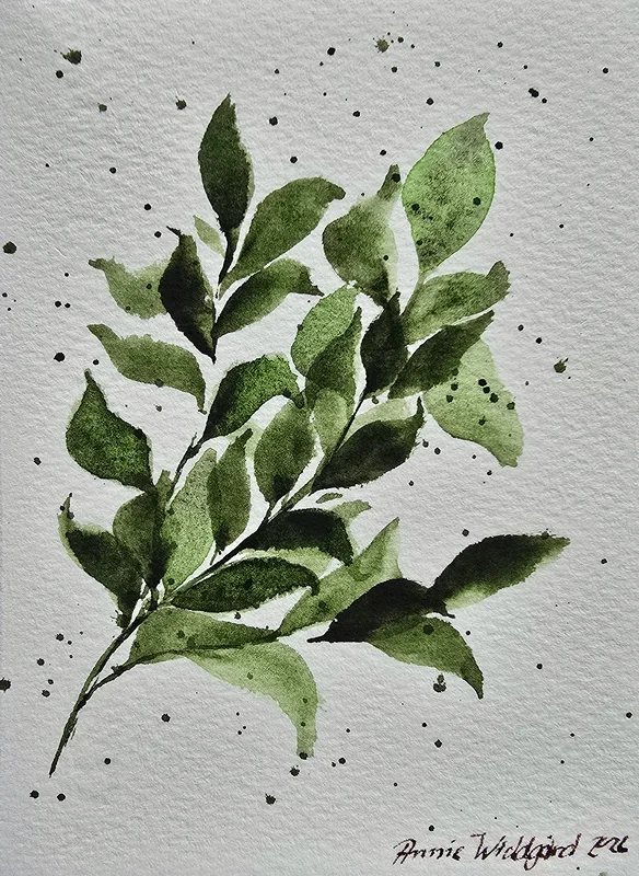 Akvarell Foliage 2 av Annie Widdgård