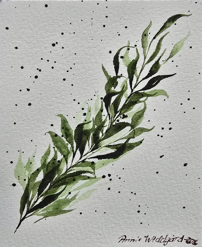 Akvarell Foliage 3 av Annie Widdgård