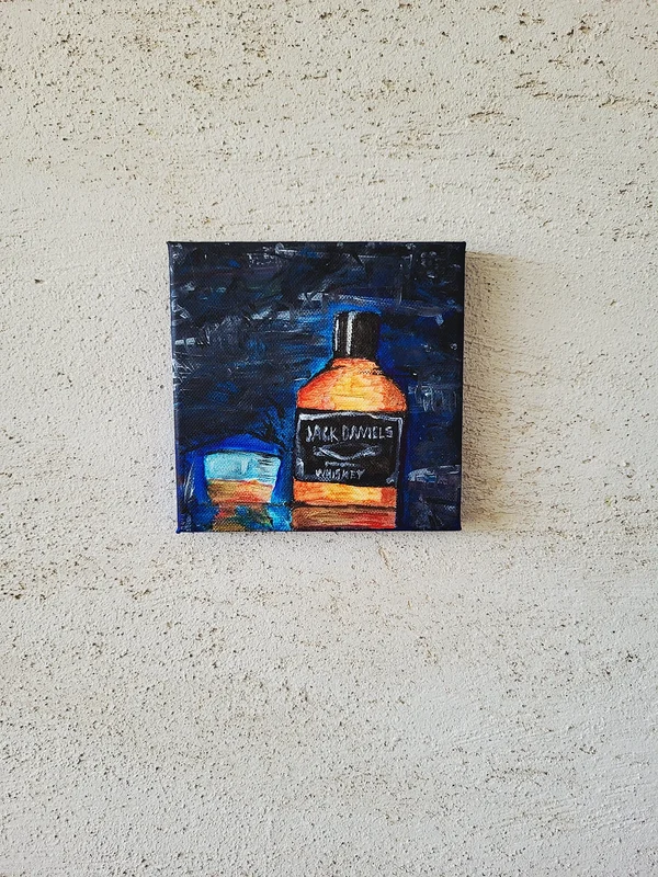 Akrylmålning Take a whiskey av Christian Moisio