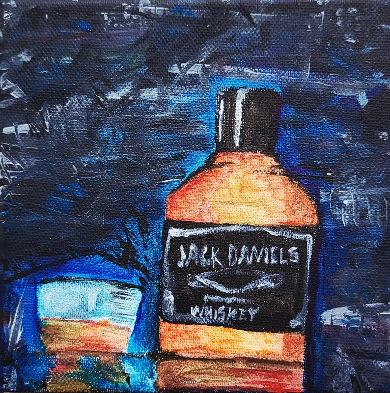 Akrylmålning Whisky av Christian Moisio
