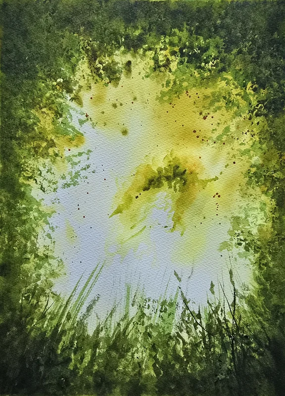 Akvarell Summer breeze av Annie Widdgård