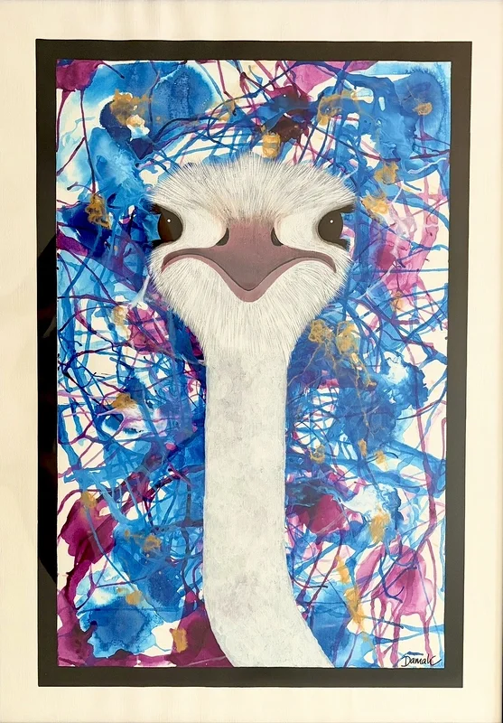 Akrylmålning Struts av Art By Damali