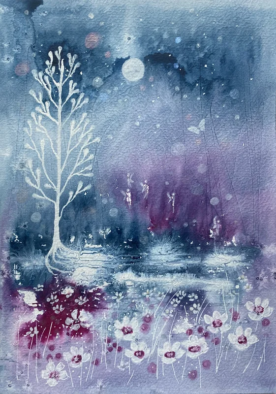 DANCING UP THE FULL MOON av Anna Sandberg Emilsson