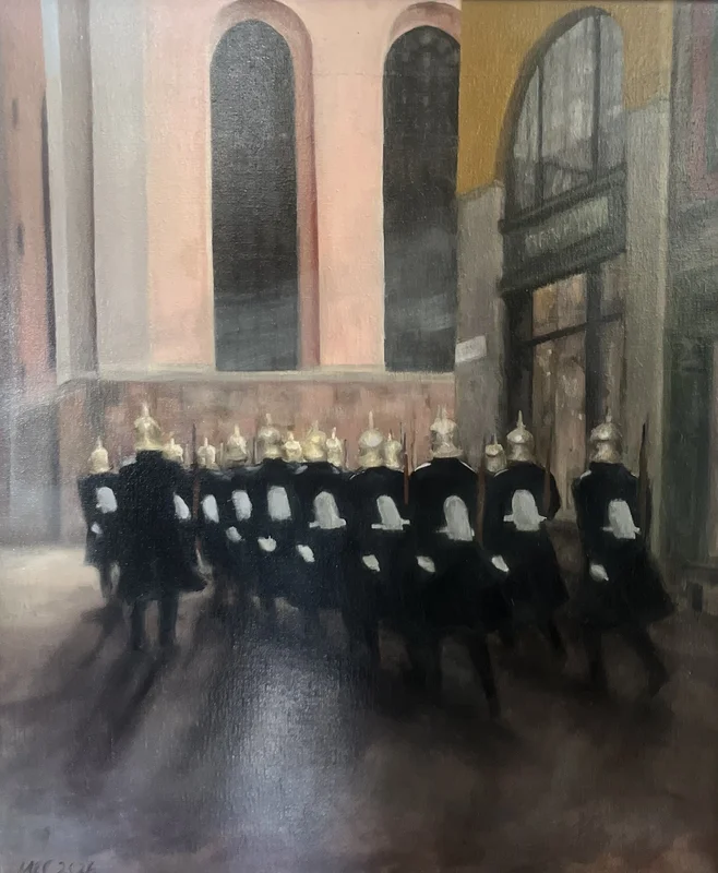 Oljemålning Atmosphere av Marie-Louise Cajback