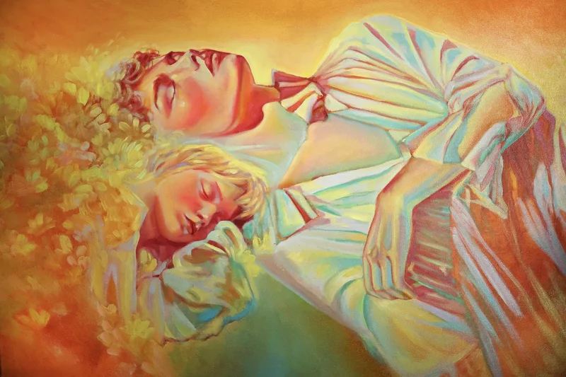 Oljemålning The Dreamers av Nicole Viviani