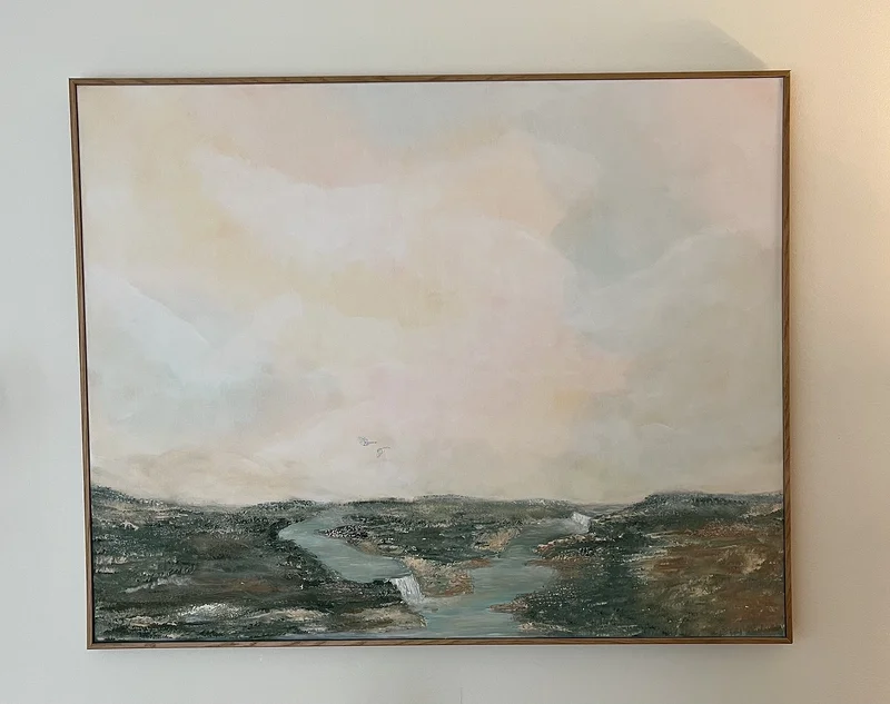 Akrylmålning Ett stilla ögonblick av Désirée Bognäs