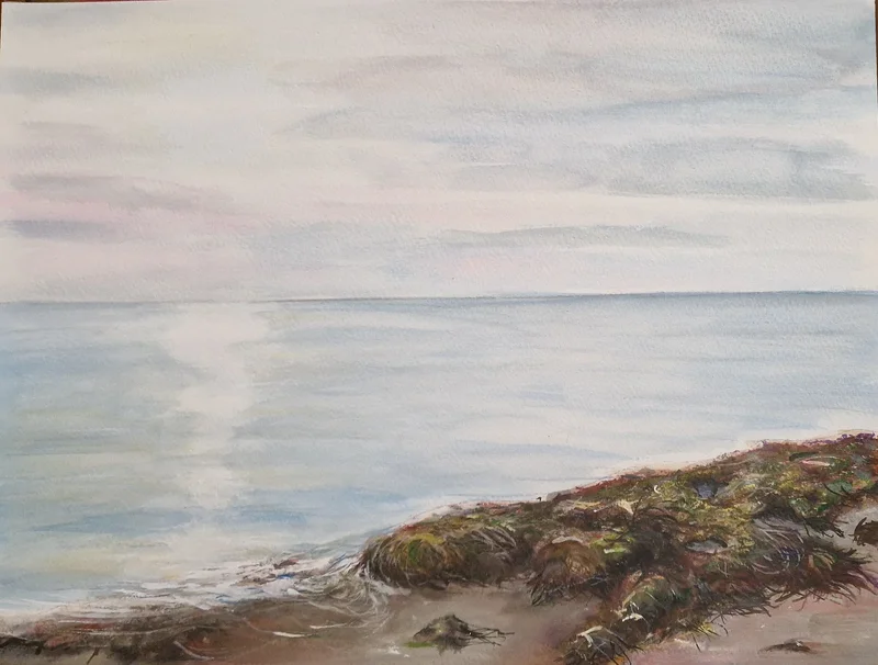 Akvarell Falsterbo_afternon av Anna Maria Puig Molina