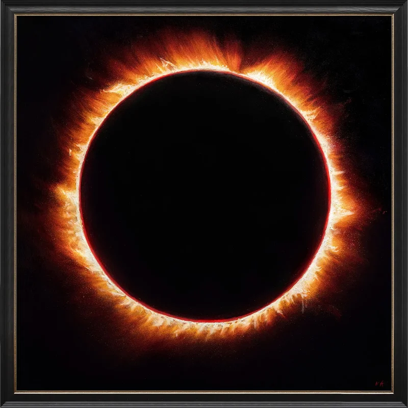 Oljemålning The Eclipse av Victor Ajayi