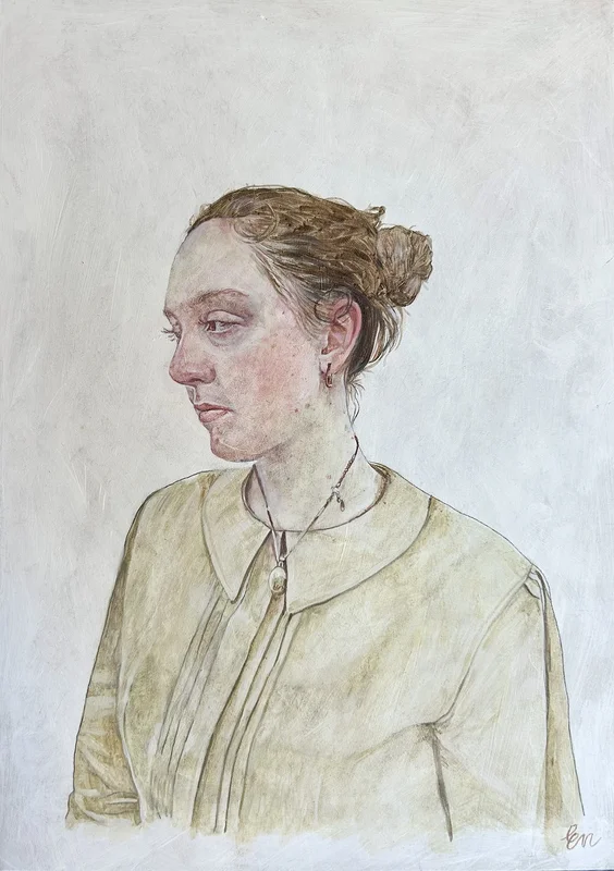 Oljemålning Porträtt av Esther Nylander