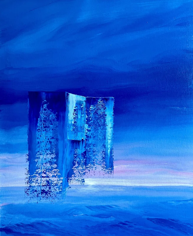 Oljemålning Ruin 1 av Christer Klingspor